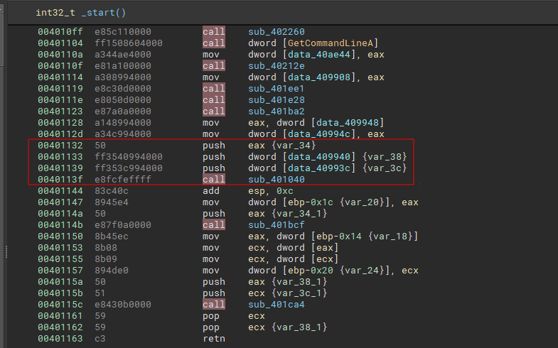 Finding the main function